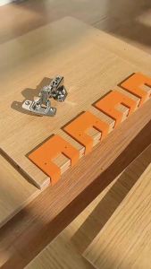 Magnetic Cabinet Door Hinge Installation Positioning Jig 25mm Gap Alignment Tool Woodworking Quick Mounting Aid for Door Panel