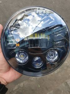 LAMPU LED DAYMAKER 7 INCH 19 LED 75 WATT IMPORT SUDAH STANDAR LOGO DOT SAE