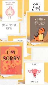 Cute Sorry Card Cute Apology Card “Sorry I Didn’t Mean to Make You Cry” Card Girlfriend Boyfriend Greeting Card