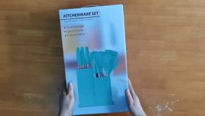 KITCHENWARE SET PREMIUM 19 PCS / SPATULA SILICONE KNIFES SET / SPATULA SILIKON SET / PISAU DAN GUNTING DAPUR SET TALENAN / ALAT MASAK SERBAGUNA / SUTIL SILIKON / PISAU DAPUR
