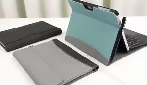 Sarung Tablet Tenunan Kain Penyambungan Splicing Cloth Wove Tablet Case for Microsoft Surface Pro 12 11 10 7 9 8 7+ 7 6 5 4 Go 2 3 4 Laptop Sleeve Stand Cover