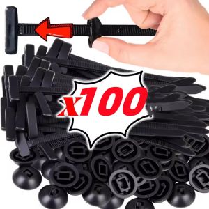 Self-locking Nylon Cable Tie Multi-Purpose Car Fender Engine Guards Underbody Panel Retainer Strap Set Screw Replacement Clips