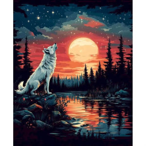 Jigsaw Puzzle 1000PCS-50X70CM Wolf Wildlife Animal Artwork Stress Relief Puzzle Wall Art Decor Gift