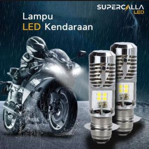 Lampu LED M2A H6 motor matic bebek AC DC 8W+8W 16watt