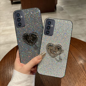 Luxury Love Heart Bracket GlitterสําหรับSamsung Galaxy A14 A15 A16 A25 A34 A35 A36 A54 A55 A56 A71 4G 5G A72 A73 Funda