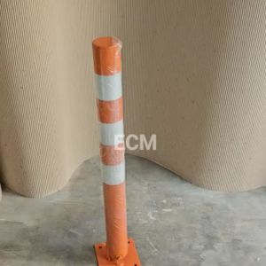 ADJUSTABLE METAL BOLLARD (ROUNDED) COLLASPSIBLE METAL POLE / PARKING BOLLARD