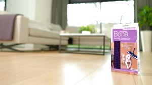 BONA Pet System Microfiber Mop – 3-in-1 Floor Cleaning Tool | Adjustable Handle | Extra-Large Mop Head | Washable Pads | Safe for Hardwood Tile Vinyl Laminate | Traps Pet Hair & Eliminates Odors