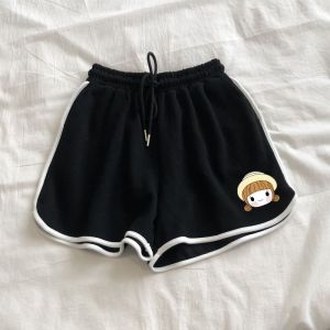 Girls Cotton Sport Pants Summer Loose Cute Little Girl High Waist A-Line Casual Shorts Outdoor Wear Childrens Fashion Korean Style