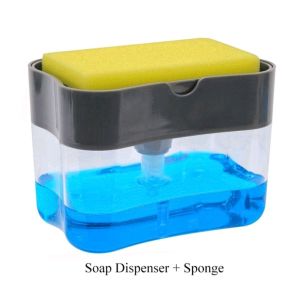 Dispenser sabun cuci piring holder spon / Tempat sabun 2 in 1