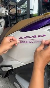 สติ๊กเกอร์ LEAD lead125 ทับโลโก้ สะท้อนแสง