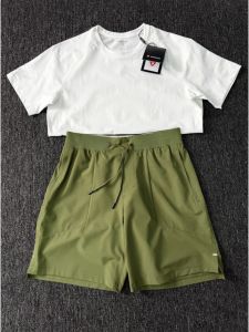 Quần Short Thể Thao Nhanh Khô Màu Xanh Quân Đội Cho Nam Mùa Hè Mỏng Bằng Lụa Băng Có Túi Khóa Kéo Chạy Bộ Thể Dục Quần Dài Năm Bảy