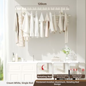 MINGZHI | Space-Saving Wall-Mounted Dual-Layer Adjustable Drying Rack