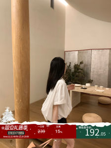 Áo Sơ Mi Tay Ngắn Cổ Búp Bê Dáng Rộng Mùa Hè Thiết Kế Nhỏ Gọn Cho Nữ Chất Liệu Cotton Thoáng Khí Cài Nút