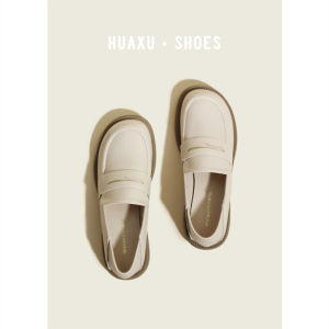 Genuine Leather British Style Flats Womens Spring School Uniform Mini Leather Shoes Skirt Matching Single Shoes Edema Shoes