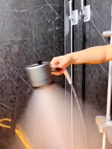 Kepala Shower 3-Mode Saringan Bawaan Turbo Bertekanan Tinggi Shower Massage Adjustable