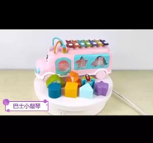 Mainan Edukasi Anak Happy Bus Xylophone Puzzle Musik YE 20 / Mobil Sortasi Wire Alur Kawat