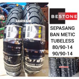 paket hemat sepasang ban montor metic tubeles 80/90-14 dan 90/90-14 ban honda beat vario spacy mio spin xeon fino nex xread ban kuar ring 14 ban ring 14 ban tubles ban matic 80/90-14 ban metic 90/90-14 ban bestone ban tubles r14 ban montor ring 14 tubles