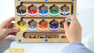 Puzzle Maze Sortir Warna Dengan Angka Berhitung Magnetic Mainan Edukasi Anak Color Classification Maze