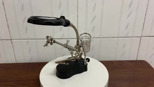 3.5x12x Hàn phụ trợ Clip Kính Lúp Điện hàn sắt bảng mạch hàn sắt Kính lúp công cụ khung