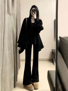 CHANGTONG | Double-Faced Tweed Collar Cape Coat Autumn New Arrival