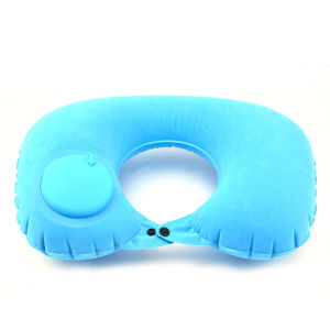 Gối Du Lịch Bơm Hơi Hình Chữ U Di Động Hỗ Trợ Bảo Vệ Cổ Cho Chuyến Đi Thoải Mái Thiết Kế Nhỏ Gọn Dễ Cất Giữ