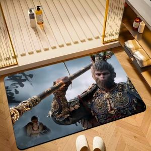 Black Myth Wukong  Super Absorbent Quick Dry Diatomite Floor Mat Carpet Kitchen Toilet Bathroom Non-Slip Pad