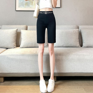 High Waist Loose Fit Summer Thin Straight Leg Womens Shorts Korean Style Commute Casual Pants High Waist Five-Quarter Length
