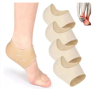 1 pair of silicone heel protectors gel heel cups for heel pain heel pad support relief plantar fasciitis Achilles tendonitis bone spurs heel cracks heel pads for men women