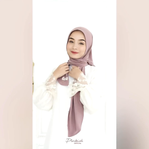 Pinkish Official - Dara Instan (Hijab Segi Tiga Instan Bahan Korean Jersey)
