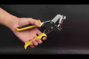 Portable Manual Puncher / Grommet Eyelet Plier Kit / EyeletPliers with 100Eyelets for Tarpaulins