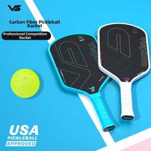 Vispinvo | Professional Carbon Fiber Pickleball Paddle Set All-Inclusive Fitness Fun Competition Grade Paddle with Ball for Beginners and Pros