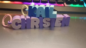 Personalized 3D Name Keychain