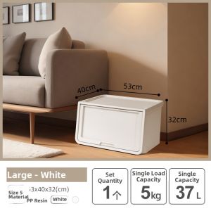 Front-Opening Flip-Top Toy Storage Box
