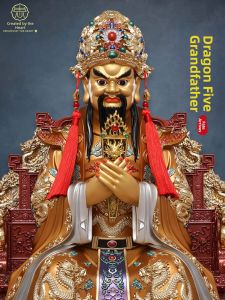 CREATED BY HEART | Five Dragon King Deity Statue for Home Worship