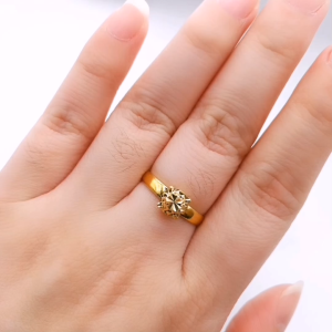 Yon Hing Cincin Diamond Cut Saiz11 12 13 14 15 16 17.5 18 20 20.5 21 22 Emas 916