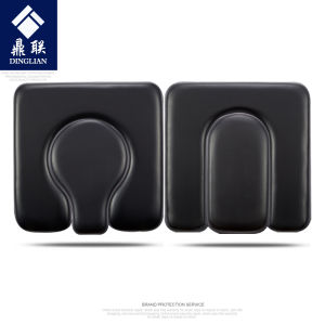 Plastic Soft Seat Board with Leather Cover Sofa Cushion Warm Pad Toilet Chair U-shaped Opening No Armrests Medical Furniture
