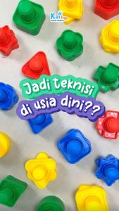 Mainan Baut Mur Anak 1 pasang / Mainan Edukasi Bongkar Pasang Sekrup Plastik