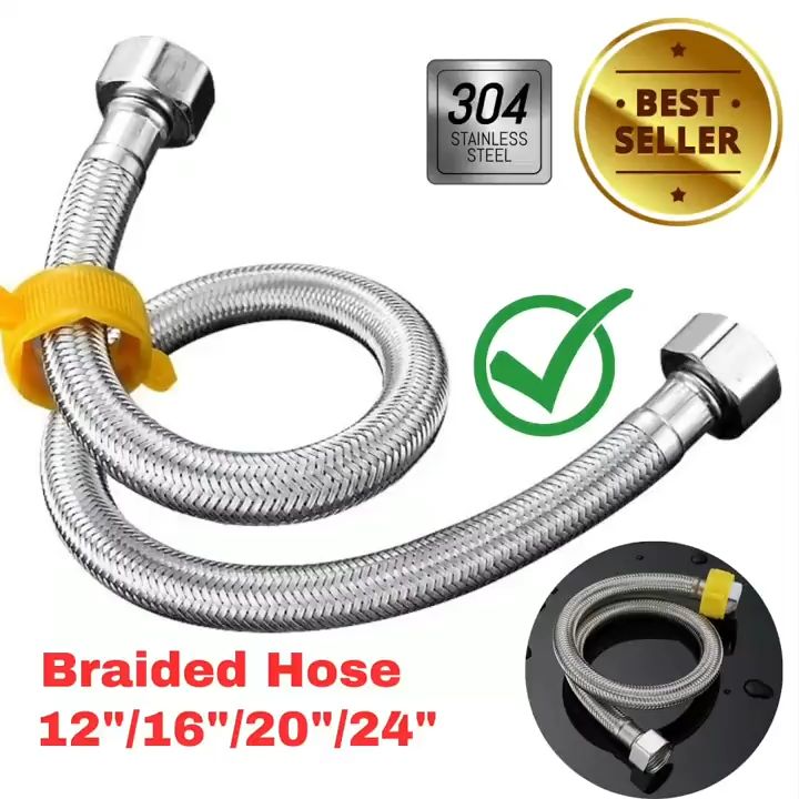 Flexible Hose Supply Heavy Duty 304 Stainless Steel 1/2