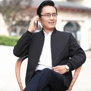 Middle-Aged Mens Jacket Spring and Autumn Thin Middle-Aged and Old Father Clothes Casual Outwear Elderly Tops Baseball Uniform
