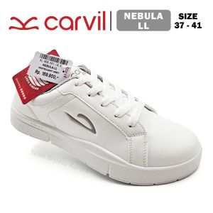 Sepatu Anak Remaja Perempuan Cewek – Sepatu Wanita Dewasa – CARVIL – NBULA– Size 37-41 – Sneakers – Sport – Tali White Light Grey