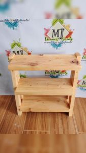 3-Layer Kitchen Rack made of Pine Wood