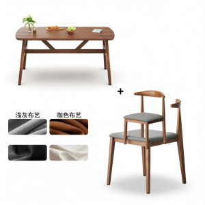FWTDF | Bàn Ăn Gỗ Óc Chó Thiết Kế Đơn Giản