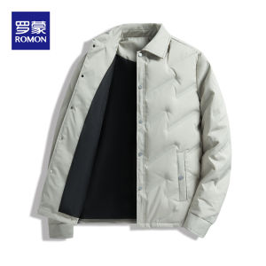 ROMON | Winter 2026 New Lightweight Water Repellent Lapel Collar Short Mens Down Jacket