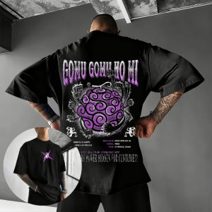 Bandai | 2026 Summer New One Piece Devil Fruit Anime T Shirt Men Women Streetwear Short Sleeve Tee Graphic Print Oversized Casual Top Y2k