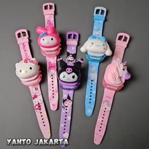 Jam tangan anak perempuan unicorn musik melodi