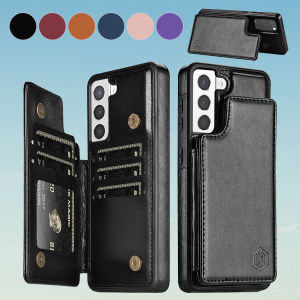 Wallet Magnetic Double Buckle RFID Blocking Card Slot Leather Case For Samsung Galaxy A27 A37 A57 Shockproof Protective Cover