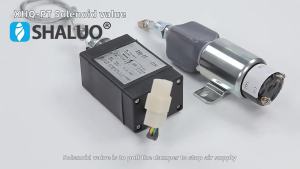 DC12V 24V Diesel Engine Stop Solenoid Valve Flame Out Fuel Switch For Generator Accessories Parts NO Normal Open Type Power Pull