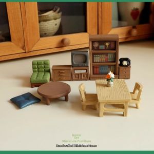 DIY | Miniature Dollhouse Furniture Decorative Mini Table and Chairs