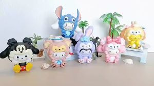 Set 6 mô hình Hello Kitty Kuromi dễ thương mẫu mới 2024