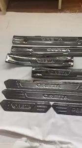 Ốp bậc cửa nẹp bước chân trong ngoài xe Hyundai Creta 2022 2023 2024 chất liệu TITAN cao cấp
